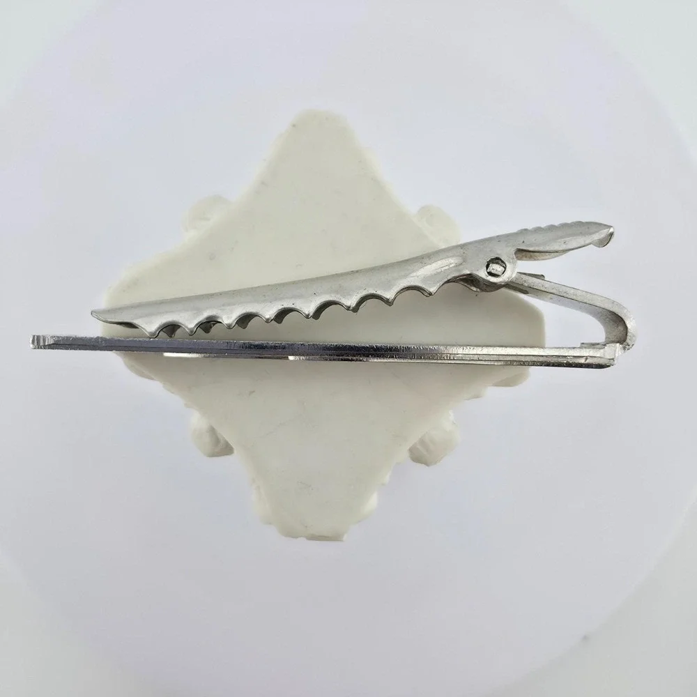 Vintage Tie Clip Tie Bar Tie Clasp Accent Waves Textured Silver Tone FREE $HIP!!